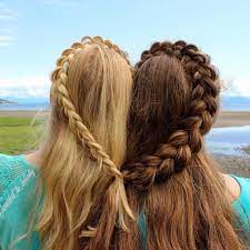 Hairstyles On Instagram Tag Your Best Friend Pc Braided To Infinity Hair Styles Bff Photoshoot Creative Hairstyles