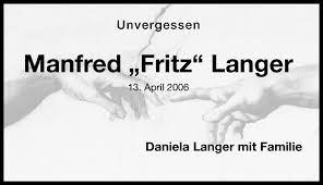 Traueranzeigen von Manfred Langer