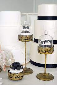 3 Piece Vintage Gold Cupcake Stand Cake Stand Display Mini Cake Stand Single Cupcake Stand
