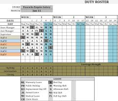 Our updated 2021 leave chart is designed for active federal employees that are planning their retirement and need to establish realistic target. Excel Duty Roster Template For Hospital Driver