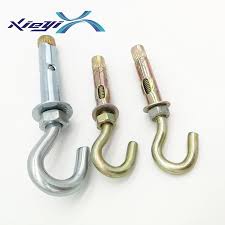 Fold down the sides of the ceiling anchors and then slide the anchor into the hole until the bolt head is flush against the ceiling. Sleeve Anchors With Ceiling Hook Bolt Expansion Concrete Wall Anchor With Open Hook From China Tradewheel Com