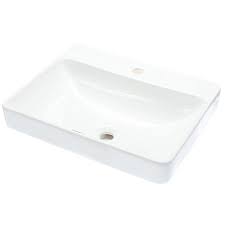 Shop portable sinks and a variety of kitchen products online at lowes.com. Kohler Vox Vitreous China Vessel Sink In White With Overflow Drain K 2660 1 0 The Home Depot