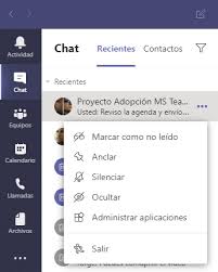 This is our new notification center. Como Ocultar O Anclar Conversaciones En Microsoft Teams