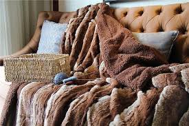 Crannell brown cotton throw blanket with fringes. Tache Golden Brown Faux Fur Sherpa Throw Blanket Dy01 Tache Home Fashion