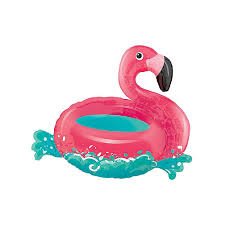 Intex inflatable pink donut pool tube with sprinkles: Giant Flamingo Pool Float Balloon 30in X 27in Party City