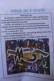 «sou intratável quando perco, já me isolo.» Escola Joao Antonio Da Conceicao Divulga Segunda Edicao Do Jornal Escolar Prefeitura Municipal De Joia