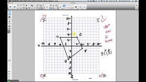 Utilize our free rotation worksheets to visually recognize the rotation of figures on a coordinate plane. Rotations Grade 8 Nelson Lesson 7 3 1 23 13 Youtube