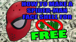 You can also use eva foam to make this.new spiderman mask. How To Make A Spider Man Face Shell For Free Youtube