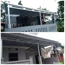 Model atap teras rumah baja ringan info terkait rumah pemasangan kanopi baja ringan murah atap spandek di ciledug selain dari contoh gambar model canopy baja ringan di halaman ini anda juga bisa melihat foto hasil proyek kami di halaman portfoliosilahkan klik disini untuk melihat gambar canopy lainnya. Kanopi Teras Garasi Baja Ringan Konstruksi Dan Taman 786969907