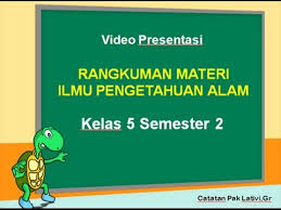 Materi Ipa Kelas 5 Sd Mi Semester 2 Youtube