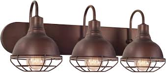 I have two full baths and two 1/2 baths. Kira Home Liberty 24 3 Light Modern Industrial Farmhouse Vanity Bathroom Light Brushed Bronze Finish Amazon Com