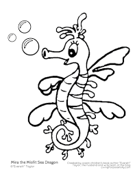 The other image we have chosen from lucinda's book is of a leafy sea dragon, that is somehow managing to hide rather successful in the ocean. Mira The Misfit Sea Dragon Coloring Pages 3 Living Porpoisefully