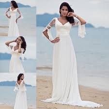 White Casual Wedding Dresses Dresses For Wedding Reception Check More At H Casual Beach Wedding Dress Chiffon Wedding Dress Beach White Beach Wedding Dresses