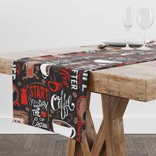 Choose from traditional lace table runners, seasonal and holiday table runners, water repellant outdoor table runners and more. Coffee Placemat Table Runner Coffee Table Top Set Of 2 Coffee Supla Akasia