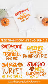 Download Free Thanksgiving Svg Bundle Happy Go Lucky