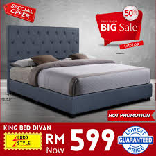 Juga dilengkapi dengan katil divan queen size dengan laci tempat cermin serta penyidai kain dan bakul dobi. Premium New Katil Divan Queen King Tanpa Tilam Direct Dari Kilang Euro Style Br8004 Shopee Malaysia