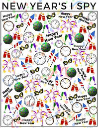 New Year Activity For Kids Printable I Spy Kids New Years Eve New Years Activities New Year S Eve Activities