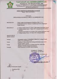 Keputusan menteri pendidikan nasional ri nomor 334/2000;; Sk Pengangkatan Kepala Sekolah Ra