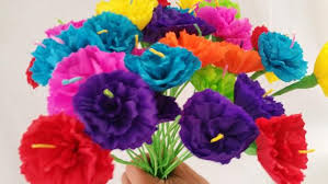 Ah yes, and with purim right around the corner a bouquet of these on your table in bright colors would be perfect, or make some to adorn a giant hat or as part of a costume! 50 Paper Flowers Party Decor Mexican Flowers Crepe Paper Flowers Dia De Los Muertos Altar Flowers Wedding Decorations Hawaiian Luau Accessories Weddings Valresa Com
