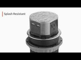 Complies to all relevant safety standards, ideal for use in kitchens, offices and. Link2home Space Saver Pop Up Outlet With Usb Em Pu 100e Youtube