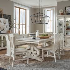 Give us a call 01803 362368. Magnussen Home Bronwyn 6 Piece Farmhouse Dining Table Set With Bench Value City Furniture Table Chair Set With Bench
