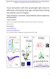 We did not find results for: Pdf Visual Stimulation With Blue Wavelength Light Drives V1 Effectively Eliminating Stray Light Contamination During Two Photon Calcium Imaging