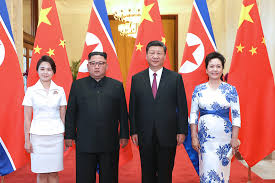 Kim's father never introduced his multiple wives to the public at all. Update Kim Jong Un Meets With Xi Jinping In Third Trip To China Caixin Global