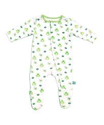 Kyte Baby Pond Green Frog Footie Infant