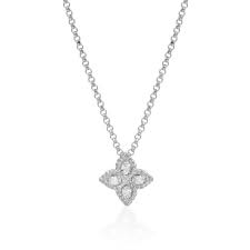 Roberto Coin Princess Flower Small Diamond Necklace 870 Liked On Polyvore Featuring Jewelry N Small Diamond Necklace Blossom Jewelry Roberto Coin Jewelry