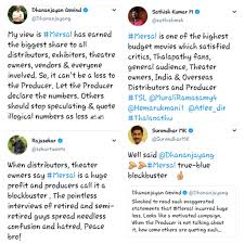 Tamilcinema Boxoffice Ø¯Ø± ØªÙÛÛØªØ± When Producer Is Not Talking About Collection Why These Paid Pimps Dhananjayang Sathishmsk Sekartweets Surendharmk Tweet Bo To Mersal Fake Or Were They Paid Hefty Amount By Vj Biggest ever opening at our district, read a post on theni's gobi krishna theatre. twitter