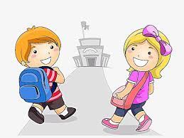 بعض الفتيان و الفتيات من الذهاب إلى المدرسة صور ولد فتاة الذهاب إلى المدرسة png وملف psd للتحميل مجانا kids playing little boy and girl school pictures