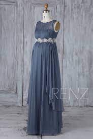 Maternity Bridesmaid Dress Steel Blue Maternity Dress Wedding Etsy In 2020 Chiffon Lace Dress Maternity Bridesmaid Dresses Blue Maternity Dress