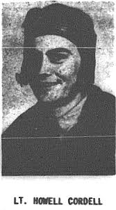 2LT Howell “Corky” Cordell (1921-1943)