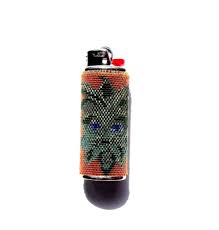 Greenman Beaded Lighter Cover Handmade Etsy Light Covers Dancing Bears Handmade