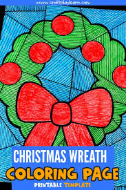 Our online collection of easy and get this free christmas coloring page and many more from primarygames. Christmas Wreath Coloring Page For Kids The Inspiration Edit