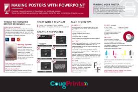 making posters with powerpoint poster printing