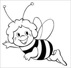 Select from 35970 printable coloring pages of cartoons, animals, nature, bible and many more. Cartoon Bee Coloring Page For Kids Coloringbay