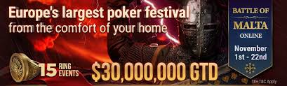 Á‰ Battle Of Malta Tournament Series With 30 Million Gtd At Ggpoker Á‰ Global Online Poker