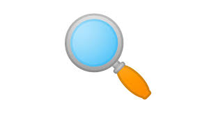 Magnifying Glass Tilted Left Emoji