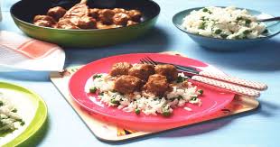 Quorn Swedish Style Balls Satay With Coconut Rice Recipe Quorn Veggie Main Dishes Meat Free