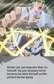 Can rohan use heaven's door on himself