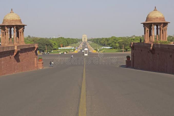 Raj Path editorial stock image. Image of street, asia - 12559969