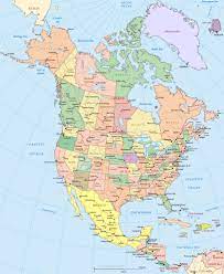 The united states of america. Map Of North America