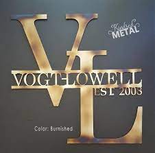 Product Two Letter Monogram Hyphenated Name Last Name Sign Front Door Monogram Metal Monogram Surnam Last Name Decor Monogram Letters Front Door Monogram