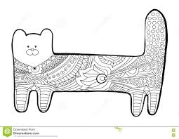 Tatouage chat 50 modèles de tatouages inspirés par les chats. Chat Drole Livre De Coloriage Pour Des Adultes Modele Noir Et Blanc Avec Les Modeles Floraux Illustration De Vecteur Illustration Du Abstrait Retrait 76084687