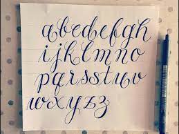 How To Write In Modern Calligraphy Cursive Fancy Letters For Beginners Youtube