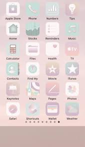 Apple Pastel Aesthetic Iphone Ipad Ios14 App Icons 39 App Etsy Pastel Aesthetic App Icon Tv Icon
