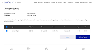 Change Your Flight In Easy Steps Indigo