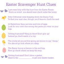 In this easter scavenger hunt, players hunt for 40 easter eggs that contain the 40 specific items listed on their easter scavenger hunt clues. Printable Easter Scavenger Hunt Clues Easter Scavenger Hunt Easter Scavenger Hunt Clues Scavenger Hunt Clues