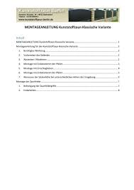 Montageanleitung Kunststoffzaun Klassisch Kunststoffzaune Zaun Kunststoff